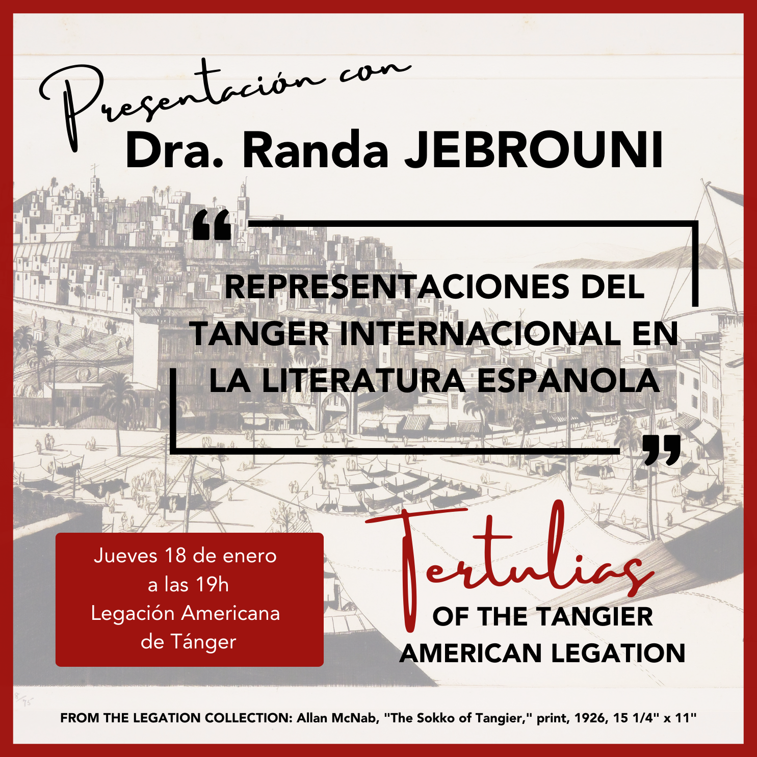 Presentación con Dra. Randa Jebrouni