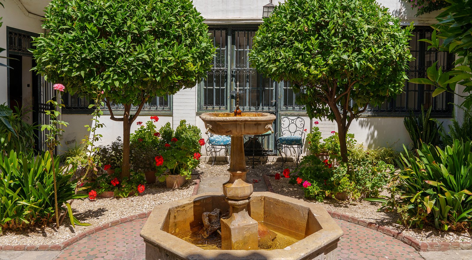 Courtyard view at the Tangier American Legation
